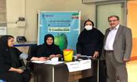 برپایی میز خدمت به مناسبت هفته سلامت در بیمارستان فجر ماکو