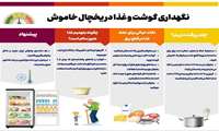 نگهداری گوشت و غذا در یخچال خاموش
